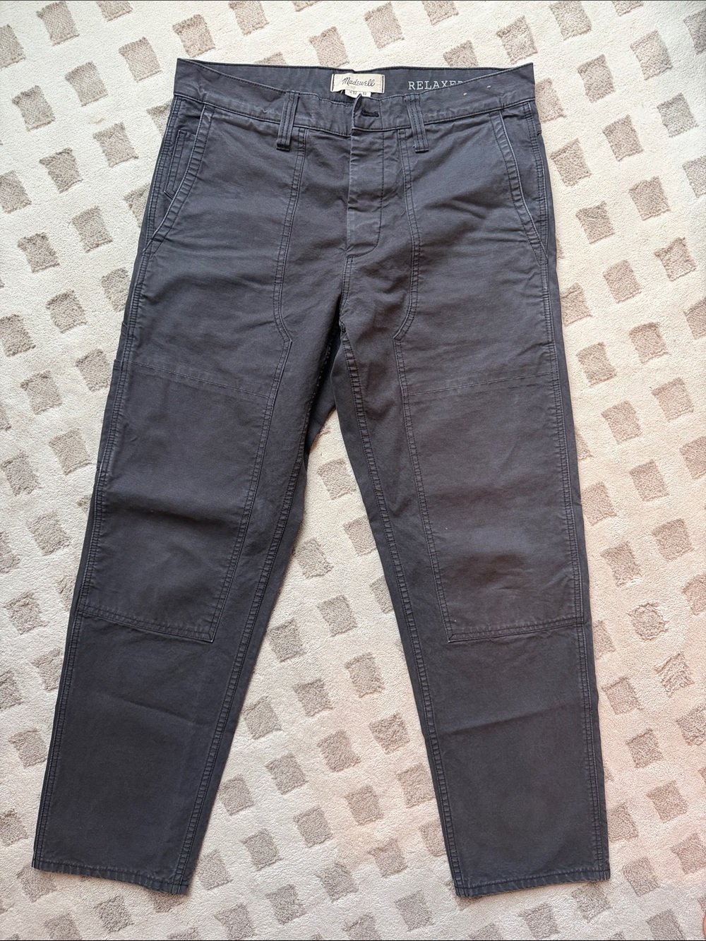 Madewell Men's Relaxed Black Utility Pants 32x32